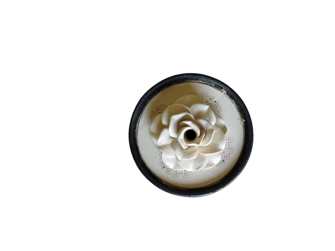 Diffusore di fragranze in pietra lavica - fiore - Kimanu Art