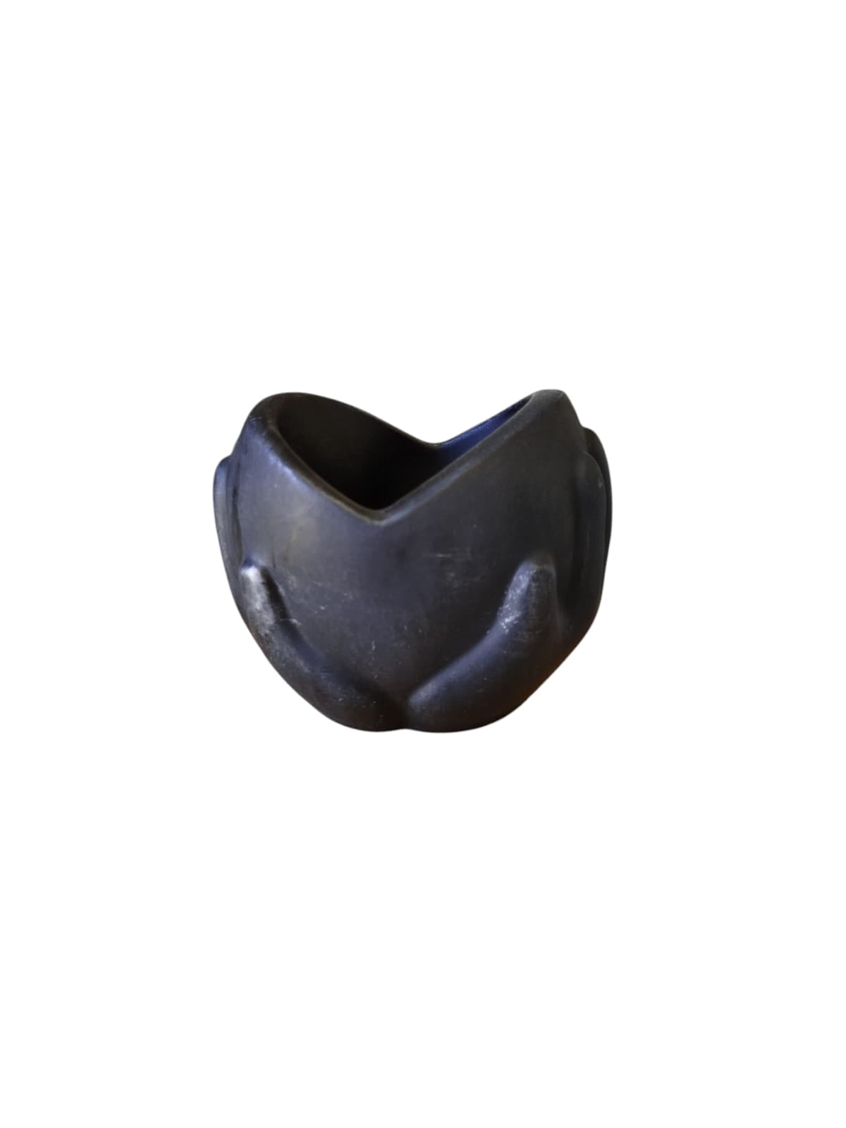 Porta candele "Mani unite" - Pietra lavica - Kimanu Art