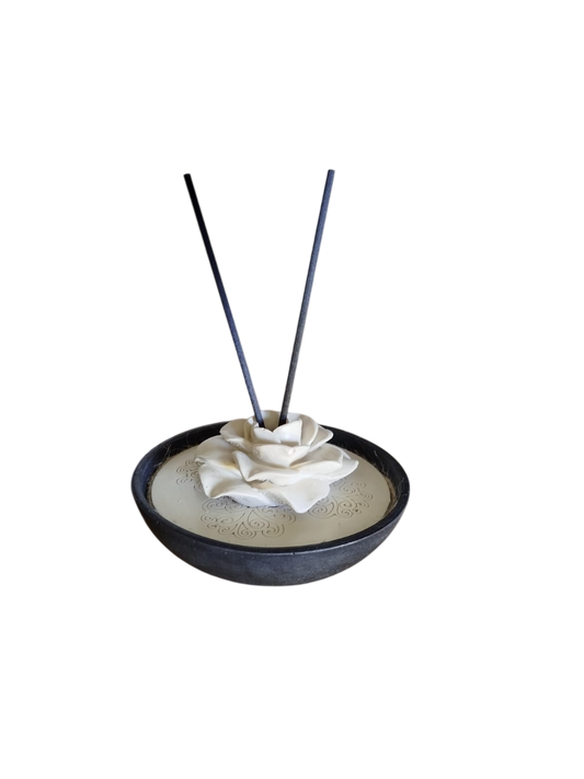 Diffusore di fragranze in pietra lavica - fiore