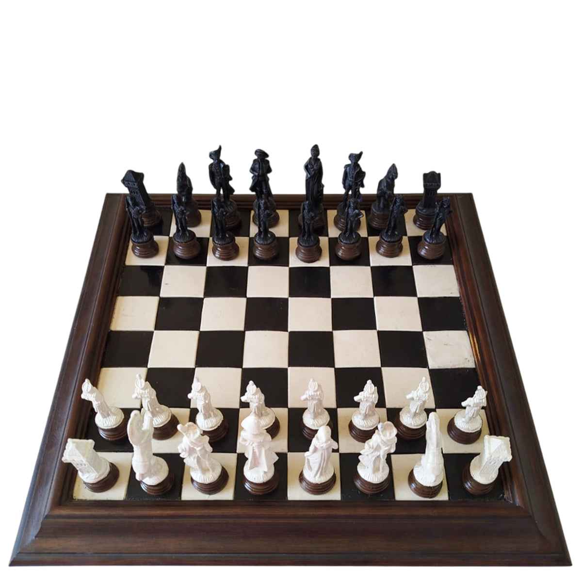 Scacchiera da Collezione – Legno, Pietra Lavica e Marmo