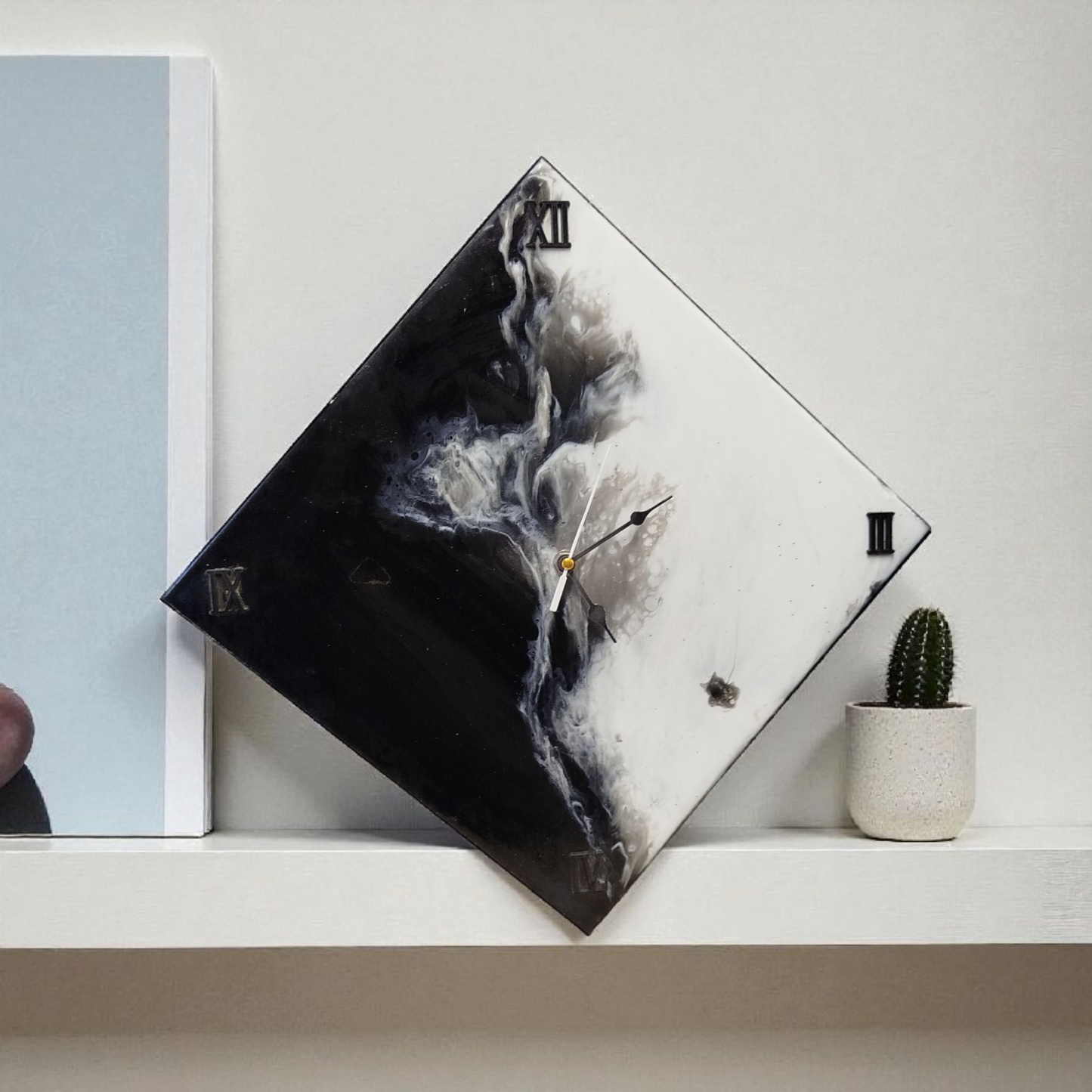 Orologio bianco nero